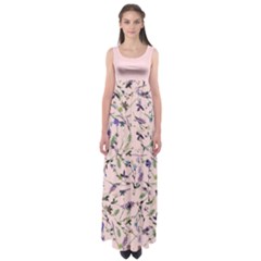 Pinky Floral Empire Waist Maxi Dress