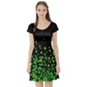 Shamrock Falling Short Sleeve Skater Dress View1