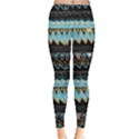 Aqua Tribal Aztec Leggings  View1