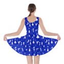 Royal Blue Lovely Cats Pattern Skater Dress View2