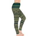 Green Aztec Tribal Chevron Stripes Leggings View4