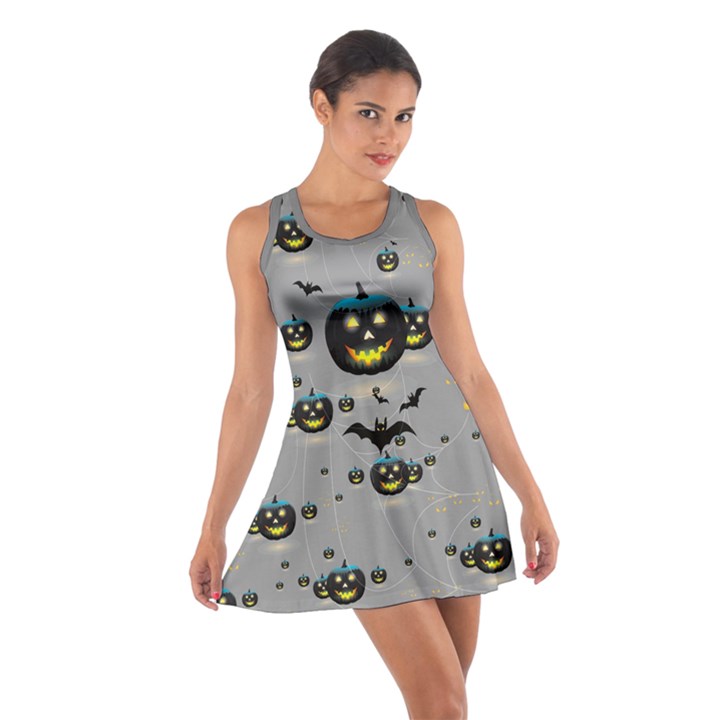 Pumpkin Gray 2 Cotton Racerback Dress