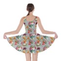 Light Gray Skull and Flowers Pattern Skater Dress View2