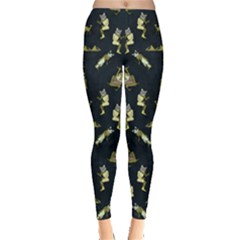 Egypt Cat Dark Leggings  by CoolDesigns