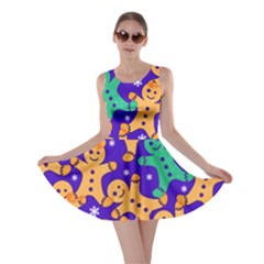 Purple Ginger Man Skater Dress by CoolDesigns