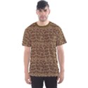 Brown Python Snakeskin Pattern Repeats Seamlessly Men s Sport Mesh Tee View1