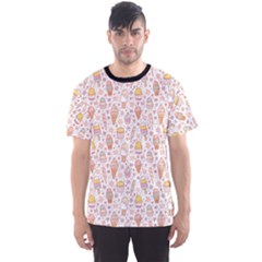 Colorful Yummy Ice Cream Pattern Men s Sport Mesh Tee