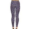 Blue Circular Patterns Navy Blue Ornament Women s Leggings View2