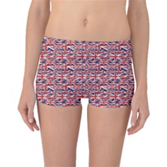 Red Pattern Of British Flag Boyleg Bikini Bottoms by CoolDesigns