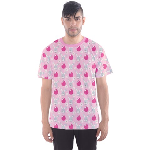 Pink Symbols Of Easter Men s Sport Mesh Tee by CoolDesigns