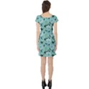 Mint Roses Vintage Floral Short Sleeve Dress View2