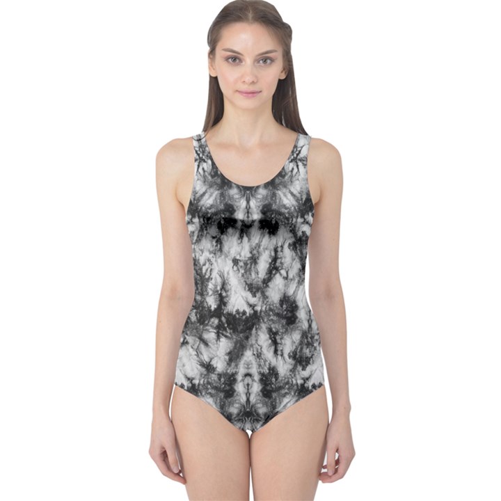 White Tie Dye 2 One Piece Swimsuit