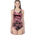 Red Tie Dye 2 One Piece Swimsuit View1