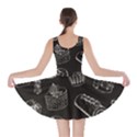 Black Sweet Pastries on Chalkboard Illustration Skater Dress View2