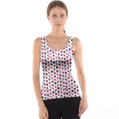 Pink Hanging Skulls Pattern Tank Top by CoolDesigns