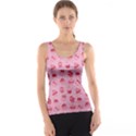 Pink Pattern with Sweet Cupcakes Tank Top View1