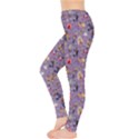 Purple Colorful Circus Pattern Leggings View3