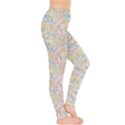 Gray Musical Instruments Pattern Leggings View4