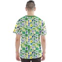 Green Brazil Pattern Stylish Design Men s Sport Mesh Tee View2