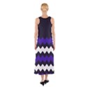 Purple Chevron Sleeveless Maxi Dress View2