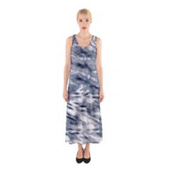 White Tie Dye 3 Sleeveless Maxi Dress by CoolDesigns