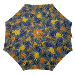 Floral Pattern Background Straight Umbrellas by Simbadda