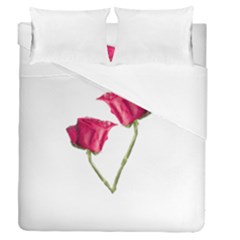 Red Roses Photo Duvet Cover Double Side (queen Size) by dflcprints