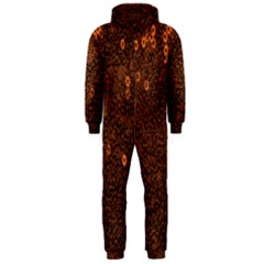 Brown Sequins Background Hooded Jumpsuit (men)  by Simbadda