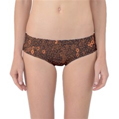 Brown Sequins Background Classic Bikini Bottoms by Simbadda