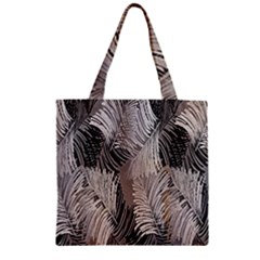 Floral Pattern Background Zipper Grocery Tote Bag by Simbadda