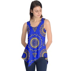 Abstract Mandala Seamless Pattern Sleeveless Tunic by Simbadda