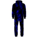 Sparkling Glitter Skulls Blue Hooded Jumpsuit (Men)  View1