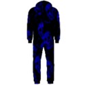 Sparkling Glitter Skulls Blue Hooded Jumpsuit (Men)  View2