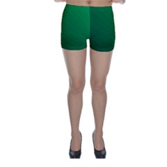 Green Beach Fractal Backdrop Background Skinny Shorts by Simbadda