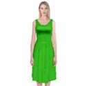 Green Circle Fractal Frame Midi Sleeveless Dress View1