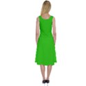 Green Circle Fractal Frame Midi Sleeveless Dress View2