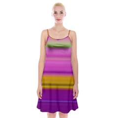 Stripes Colorful Background Colorful Pink Red Purple Green Yellow Striped Wallpaper Spaghetti Strap Velvet Dress