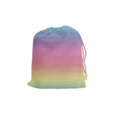 Watercolor Paper Rainbow Colors Drawstring Pouches (medium)  by Simbadda