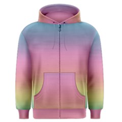 Watercolor Paper Rainbow Colors Men s Zipper Hoodie by Simbadda