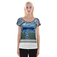 Mural Wall Located Street Georgia Usa Women s Cap Sleeve Top by Simbadda