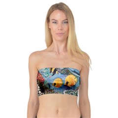 Colorful Aquatic Life Wall Mural Bandeau Top by Simbadda