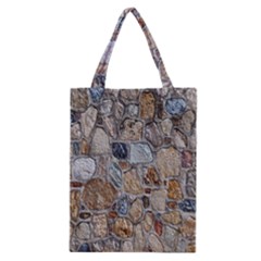 Multi Color Stones Wall Texture Classic Tote Bag by Simbadda