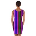 Fun Striped Background Design Pattern Wrap Front Bodycon Dress View2