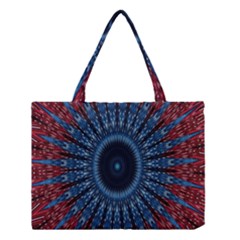 Digital Circle Ornament Computer Graphic Medium Tote Bag by Simbadda