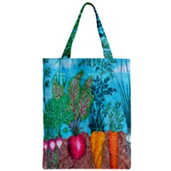 Mural Displaying Array Of Garden Vegetables Zipper Classic Tote Bag by Simbadda