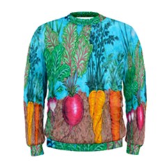 Mural Displaying Array Of Garden Vegetables Men s Sweatshirt by Simbadda