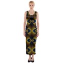 Fractal Multicolored Background Fitted Maxi Dress View1