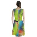 Punctulated Colorful Ground Noise Nervous Sorcery Sight Screen Pattern Sleeveless Chiffon Waist Tie Dress View2