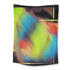 Punctulated Colorful Ground Noise Nervous Sorcery Sight Screen Pattern Medium Tapestry by Simbadda