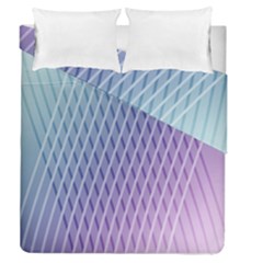 Abstract Lines Background Duvet Cover Double Side (queen Size) by Simbadda